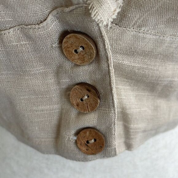 New with tag Z&L Europe crop linen top - Picture 3 of 6